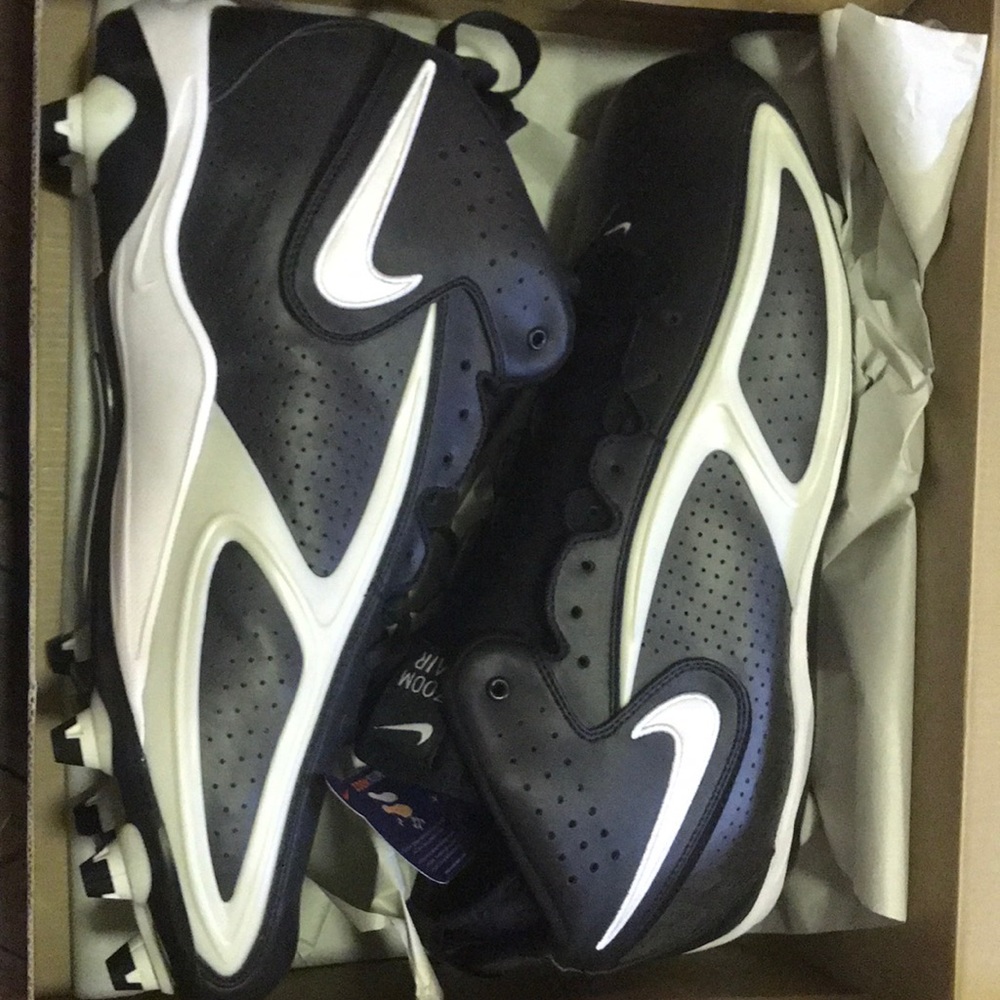 New mens Nike air zoom blade II D football cleats black white silver 310936 011